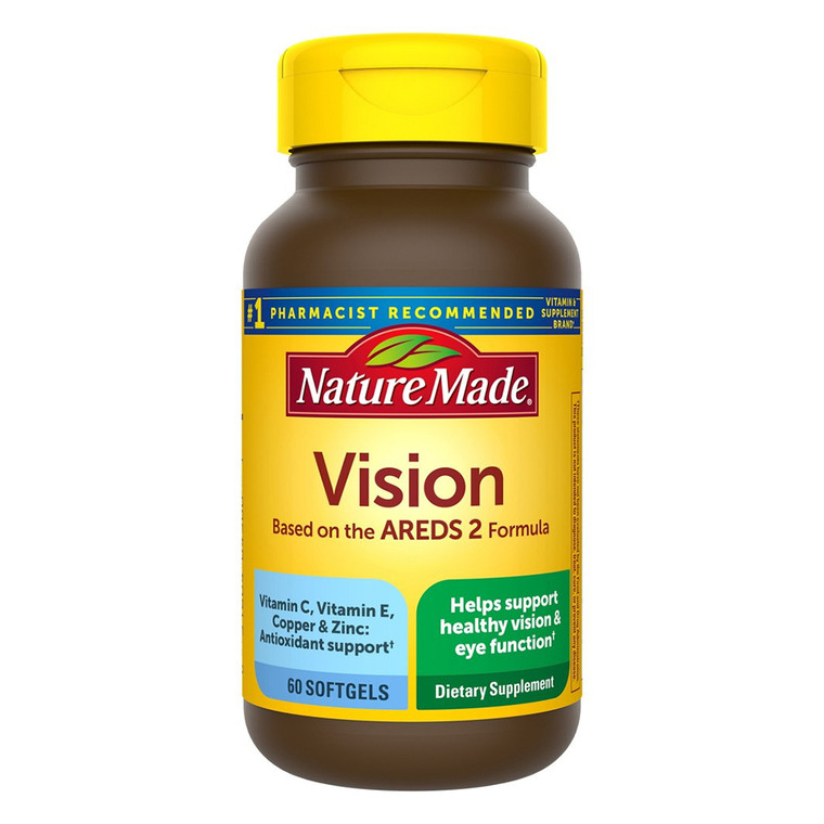 Nature Made Vision Based On The Areds 2 Formula Softgels, 60 Ea