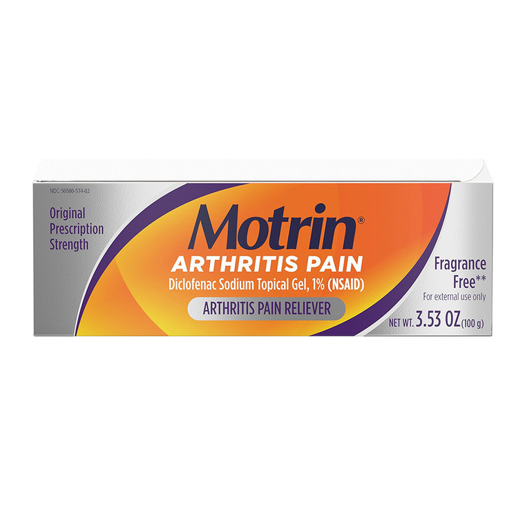 Motrin Arthritis Pain Relief Diclofenac Sodium Topical Gel 1%, 50 Gms