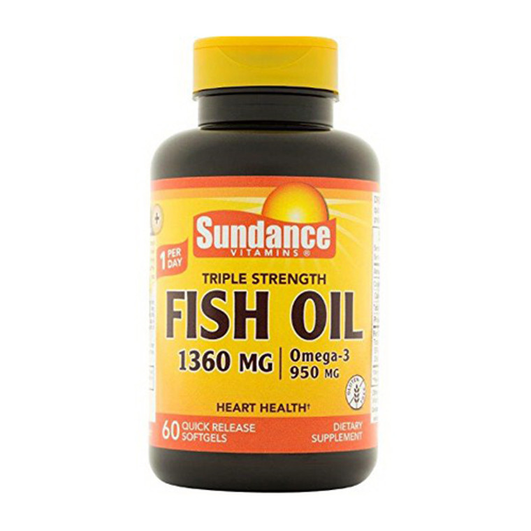 Sundance Triple Strength Fish Oil 1360 mg, 60 Ea