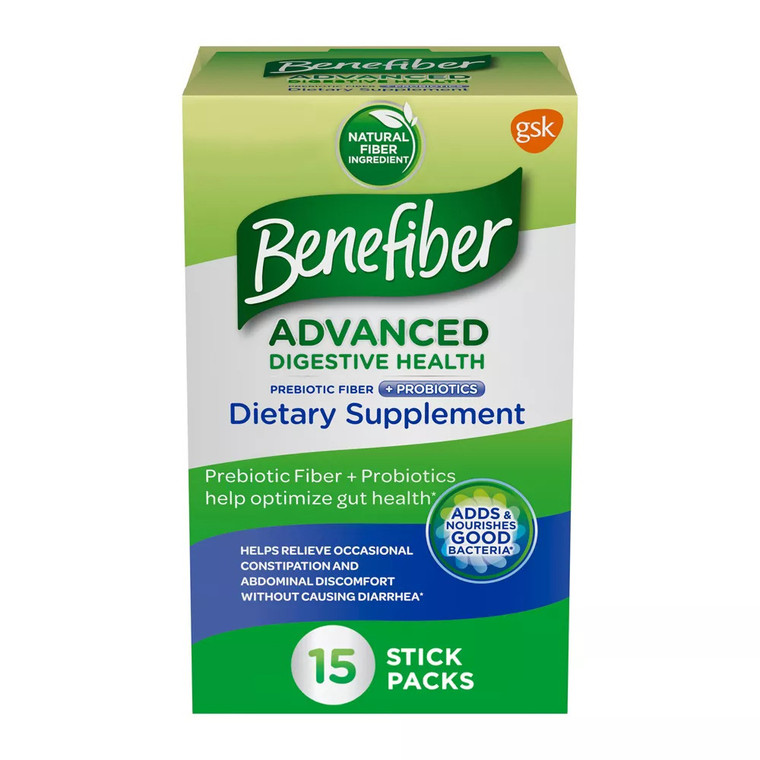Benefiber Advanced Digestive Health Pre Probiotic Sticks, 15 Ea