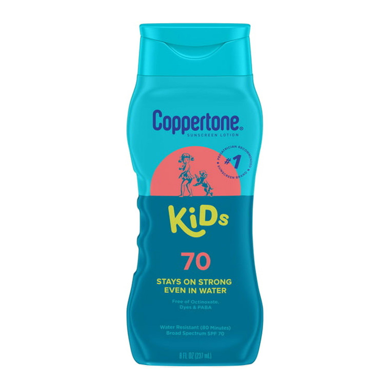 Coppertone Kids Sunscreen Lotion, Spf 70 Sunscreen For Kids, 8 Oz