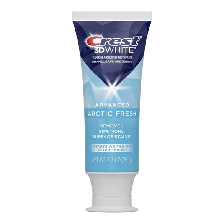 Crest 3D White Advanced Whitening Toothpaste, Arctic Fresh, 2.7 Oz