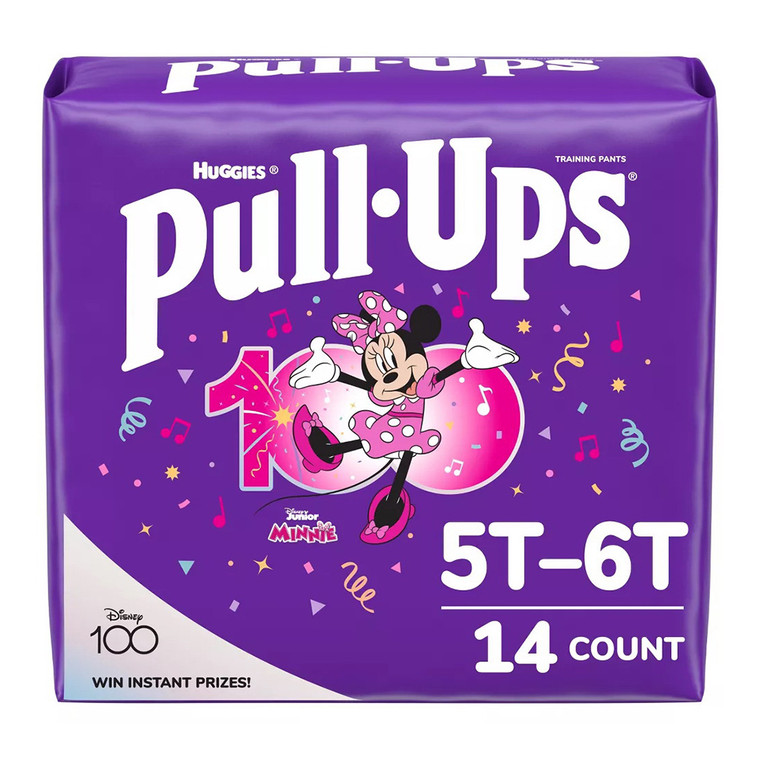 Pull Ups Girls Potty Training Pants, 5T-6T, 14 Ea