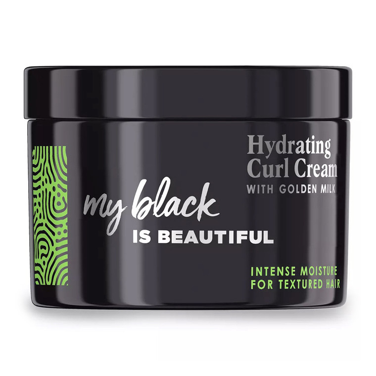 My Black Is Beautiful Sulfate Free Hydrating Curl Cream With Golden Milk for Curly Hair, 7.6 Oz