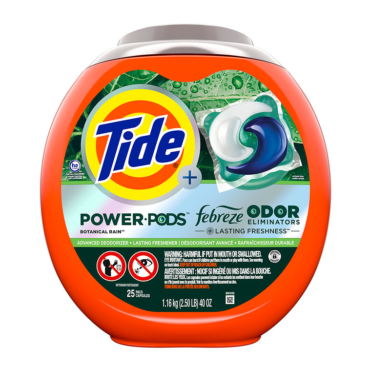 Tide Power Pods Laundry Detergent Pacs With Febreze, 40 Oz