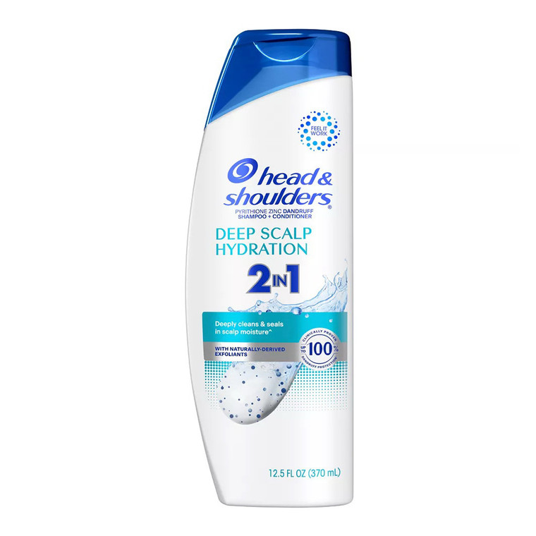 Head And Shoulders Deep Scalp Hydration 2 In 1 Shampoo And Conditioner, 370 Ml