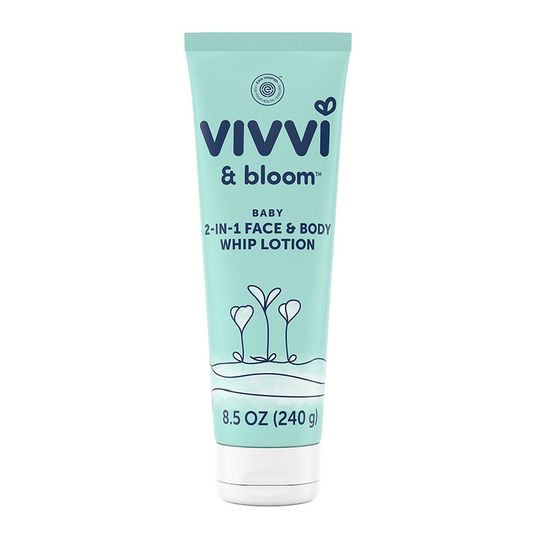 Vivvi And Bloom Gentle 2 In 1 Baby Face And Body Whip Lotion, 8.5 Oz