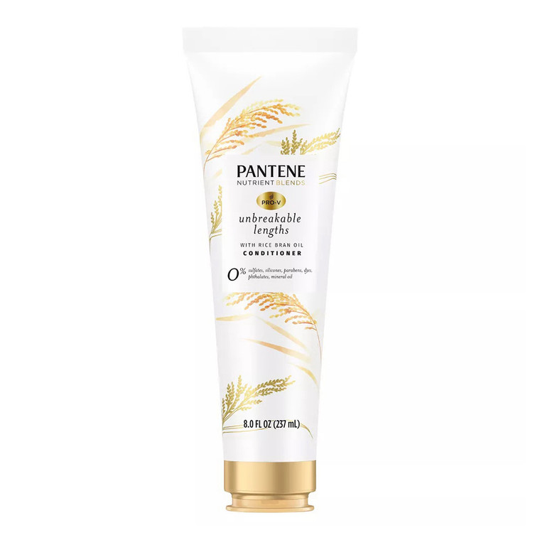 Pantene Pro V Nutrient Blends Unbreakable Lengths Conditioner, Rice Water, 8 Oz