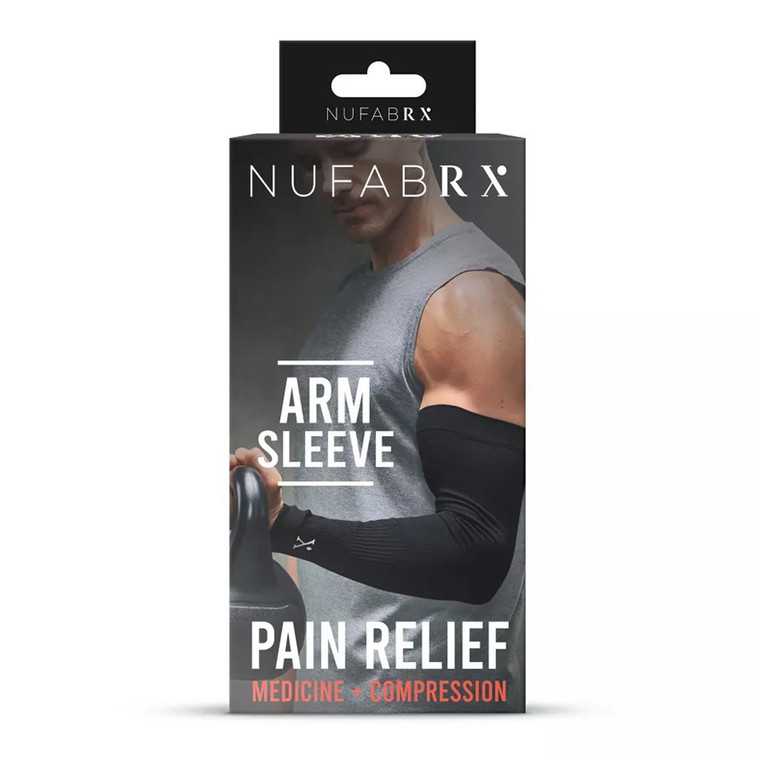 Nufabrx Capsaicin Infused Compression Arm Sleeve, 1 Ea