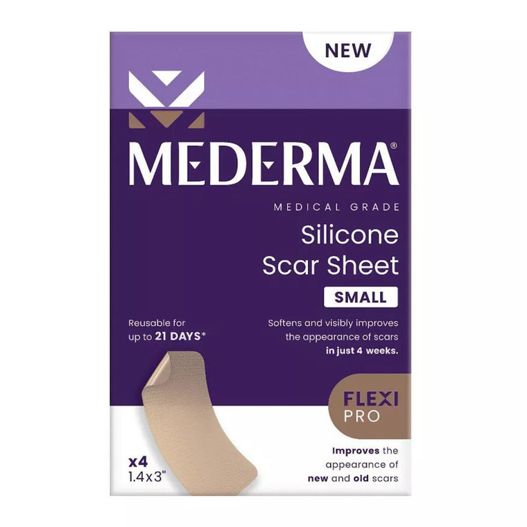 Mederma Medical Grade Silicone Scar Sheets, 4 Ea