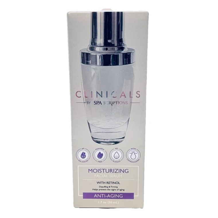 Clinicals Moisturizing Facial Serum Hydrating and Anti-Aging Formula 1.7Oz (50ml)