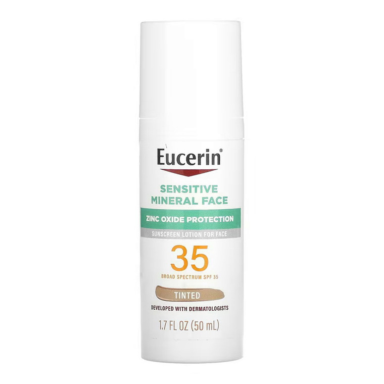 Eucerin Sensitive Mineral Face Tinted Sunscreen SPF35, 50 Ml