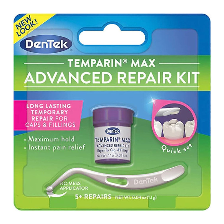 Dentek Temparin Max Lost Tooth Filling And Loose Cap Repair Kit, 1 Ea