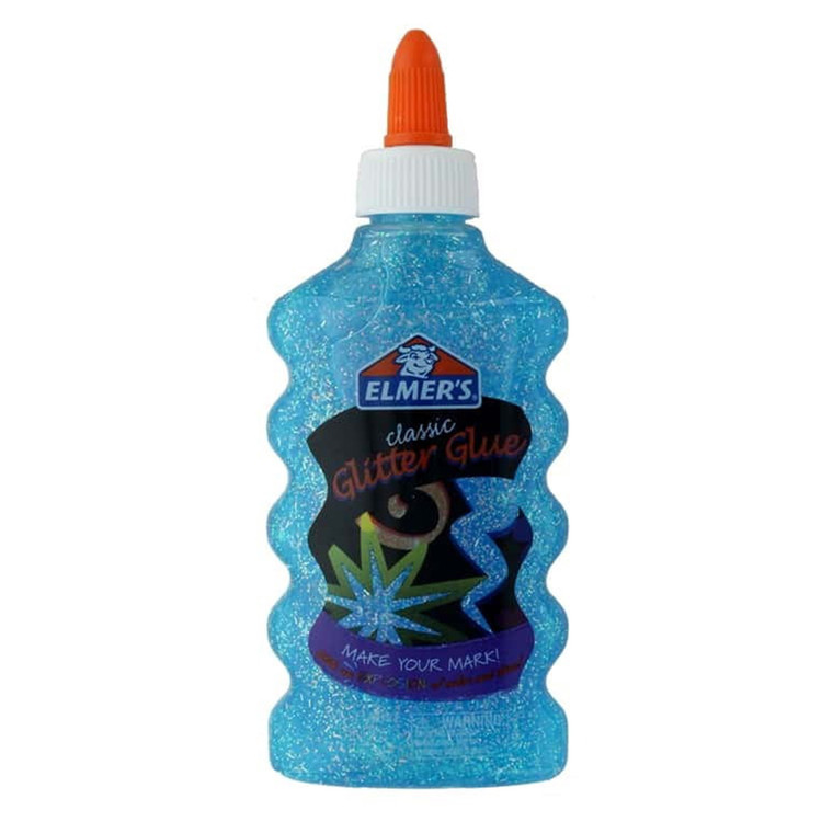 Elmers Liquid Glitter Glue, Washable, Blue, 6 Oz