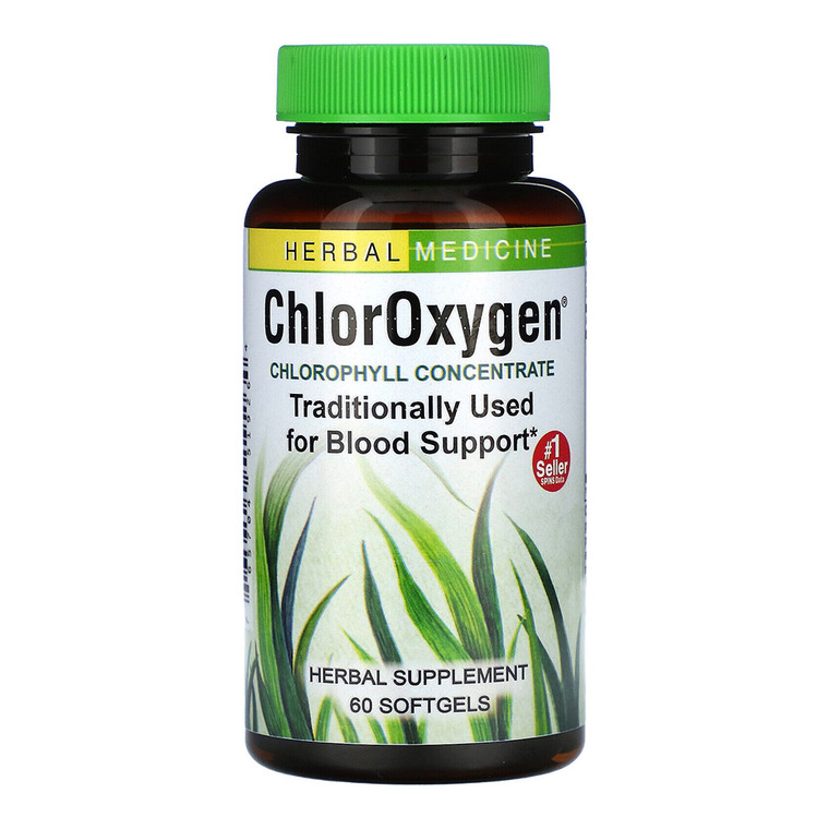 Herbs Etc ChlorOxygen Chlorophyll Concentrate Softgels, 60 Ea