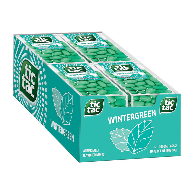Tic Tac On The Go Refreshment, Wintergreen Breath Mints, 12 Ea/1 Oz