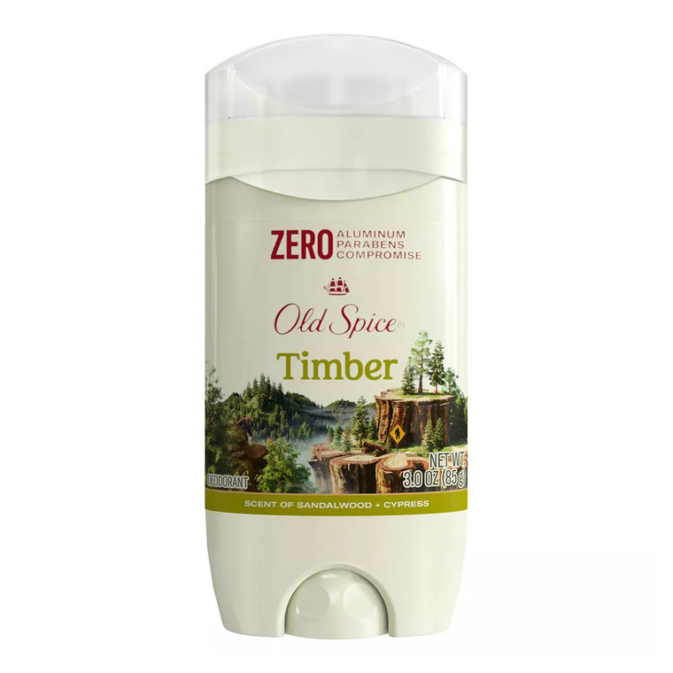 Old Spice Timber Deodorant Stick for Men with Sandalwood Sweat and Odor Protection 3Oz (85g)