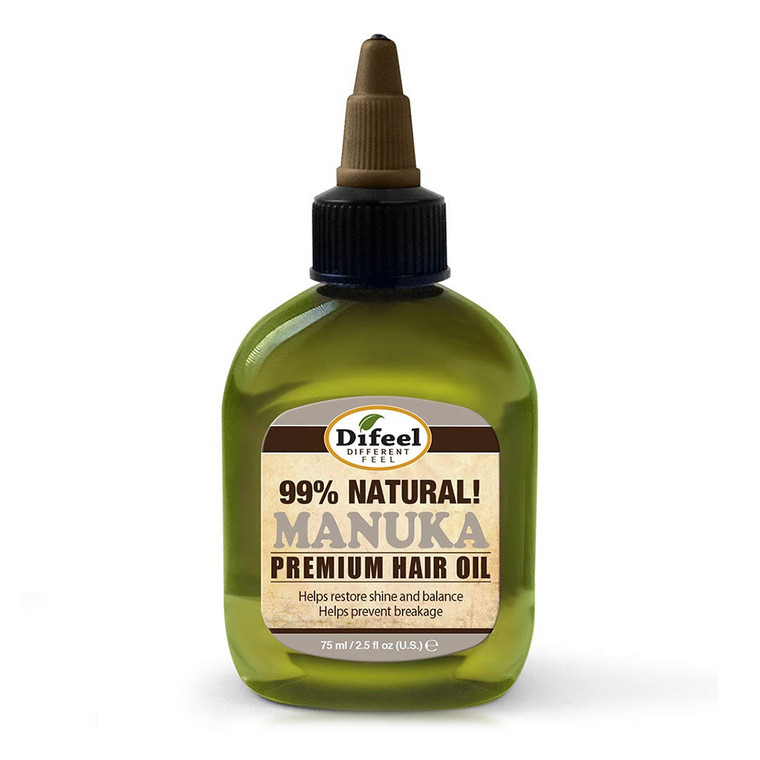 Difeel Premium Natural Hair Oil,  Manuka Oil, 2.5 Oz