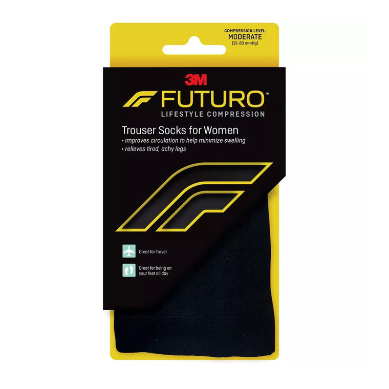 Futuro Trouser Socks For Women, Relieves Spider and Varicose Veins, 1 Ea