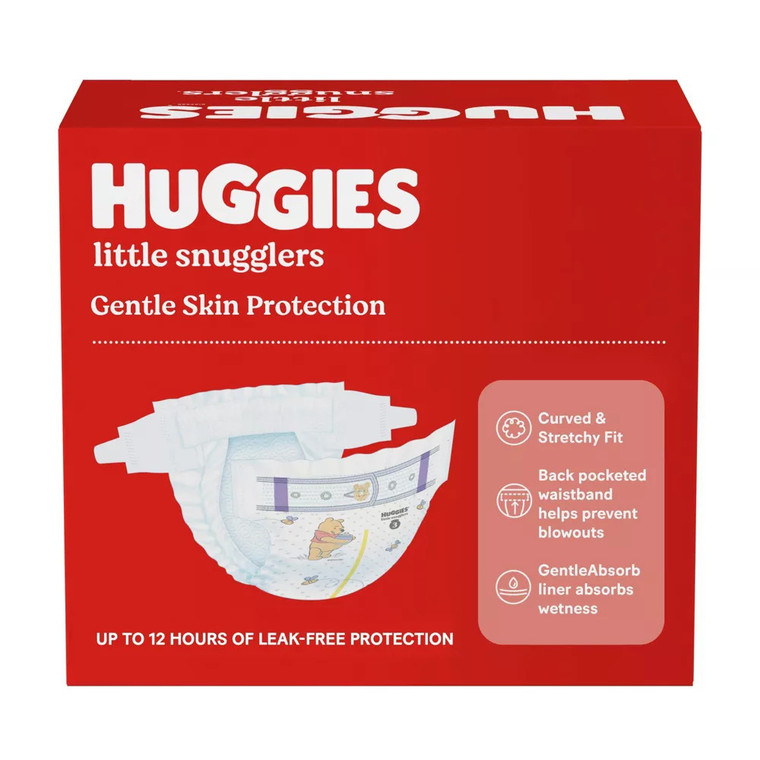 Huggies Little Snugglers Baby Diapers, Size 1, 32 Ea