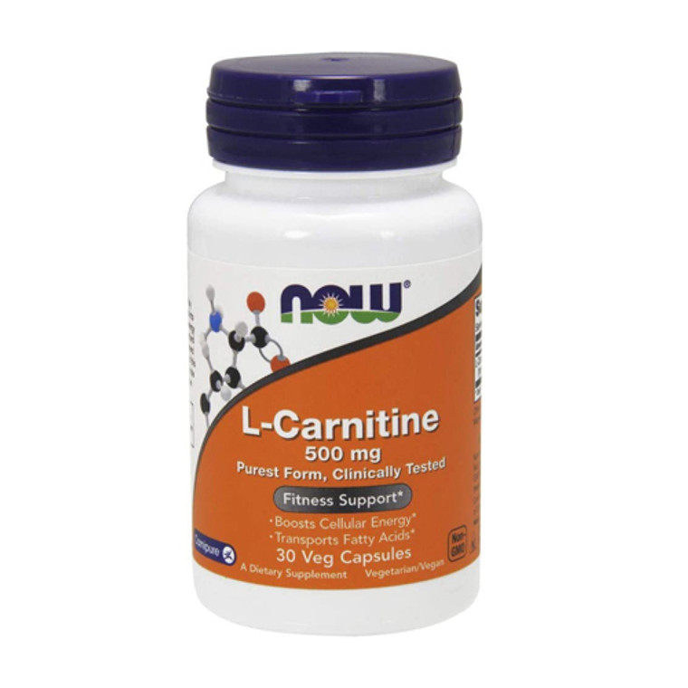 Now Foods L-Carnitine Fitness Support 500mg capsules, 30 Ea