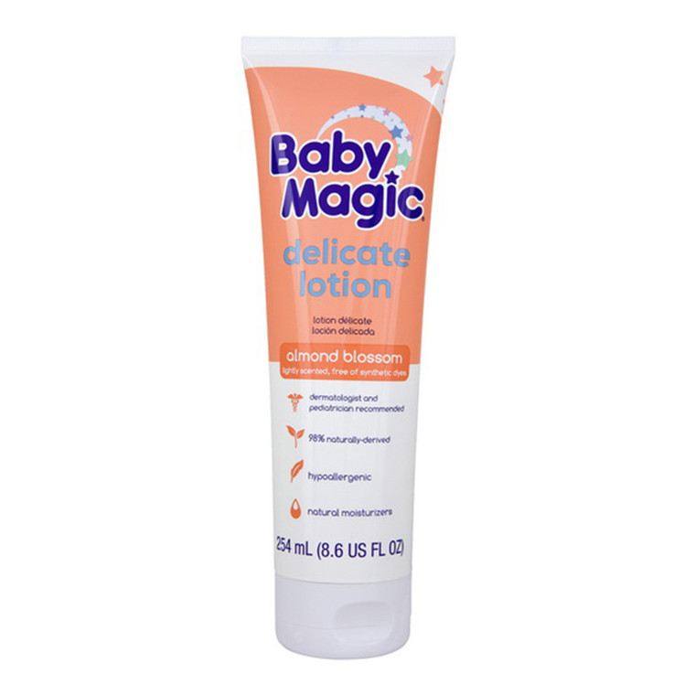 Baby Magic Delicate Lotion Almond Blossom Helps Skin Healthy and Soft 8.6Oz (254ml)