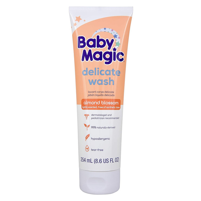 Baby Magic Delicate Wash with Almond Blossom Helps Skin Healthy and Soft 8.6Oz (254ml)