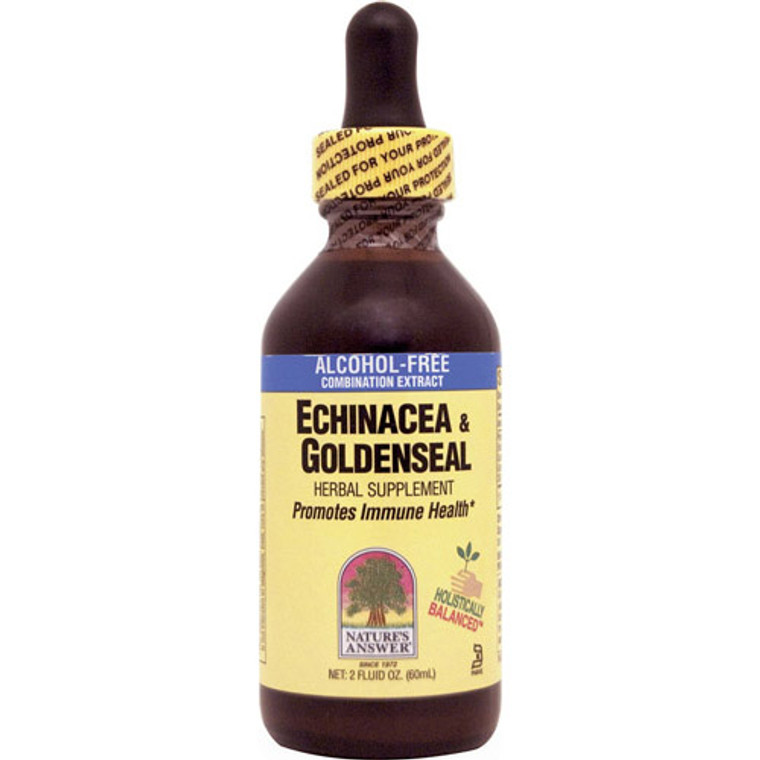 Echinacea And Goldenseal Alcohol Free Immune Health By Natures Answer - 2 Oz