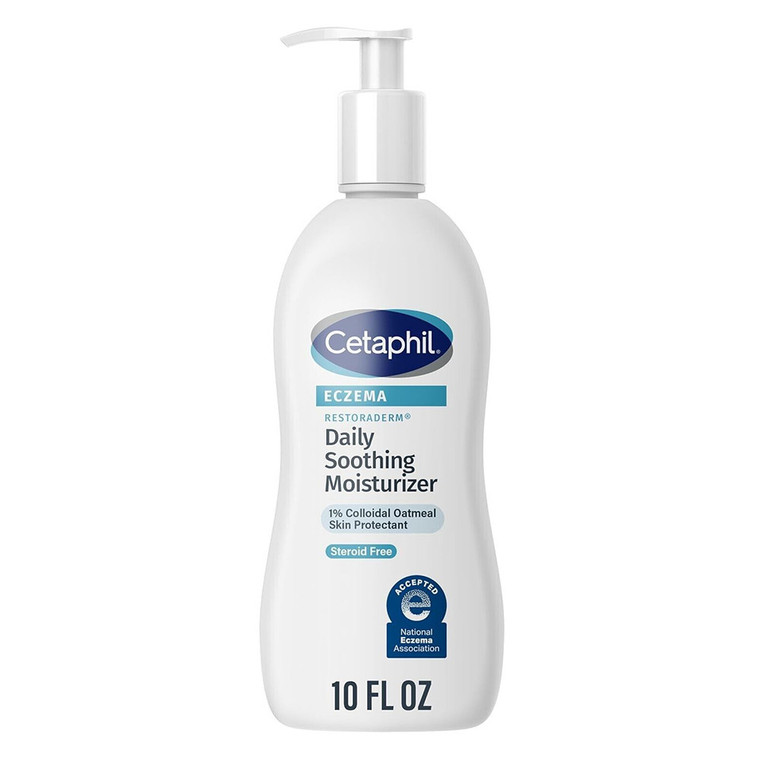 Cetaphil Restoraderm Daily Soothing Moisturizer for Eczema Prone Skin for Itchy and Dry Skin Fragrance Free 10Oz (296ml)