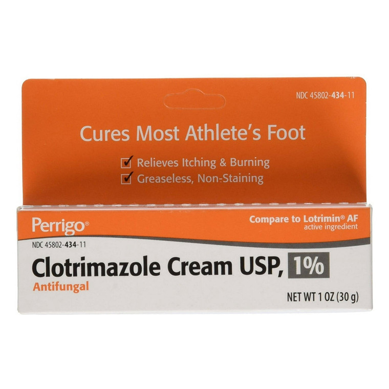 Clotrimazole Perrigo 1 Percent Antifungal Cream Topical Treatment Formula 1Oz (30g)