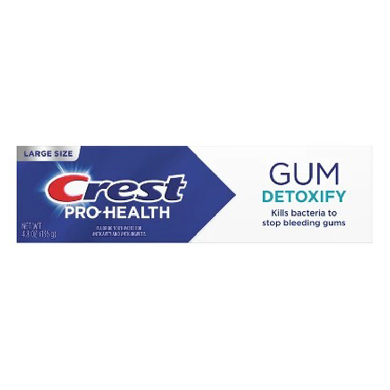 Crest Pro Health Gum Detoxify Fluoride Toothpaste for Anticavity and Antigingivitis 4.8Oz (136g)