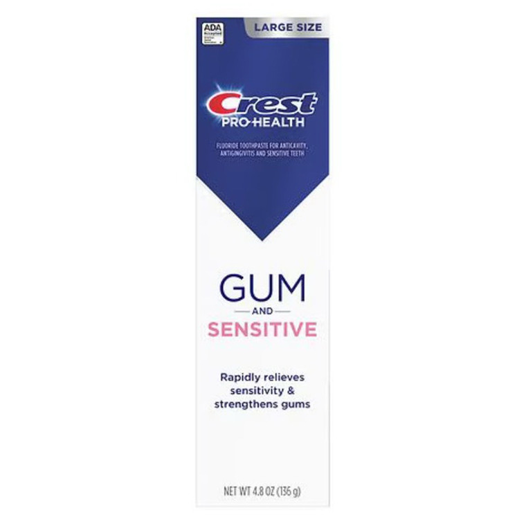Crest Pro Health Gum and Sensitive Toothpaste for Teeth Protection and Healthy Gums 4.8Oz (136g)