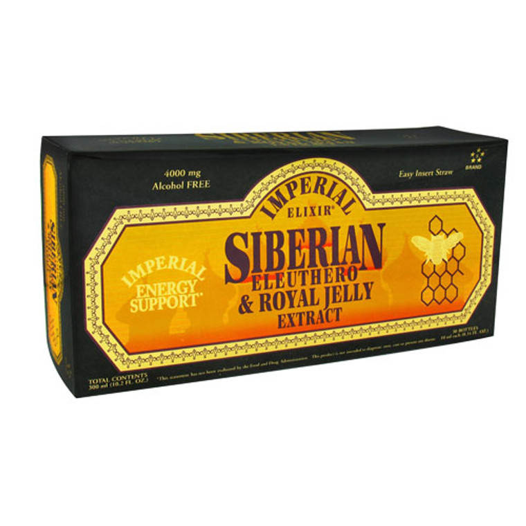 Imperial Elixir Siberian Eleuthero And Royal Jelly Extract 0.34 Oz - 30 Vials