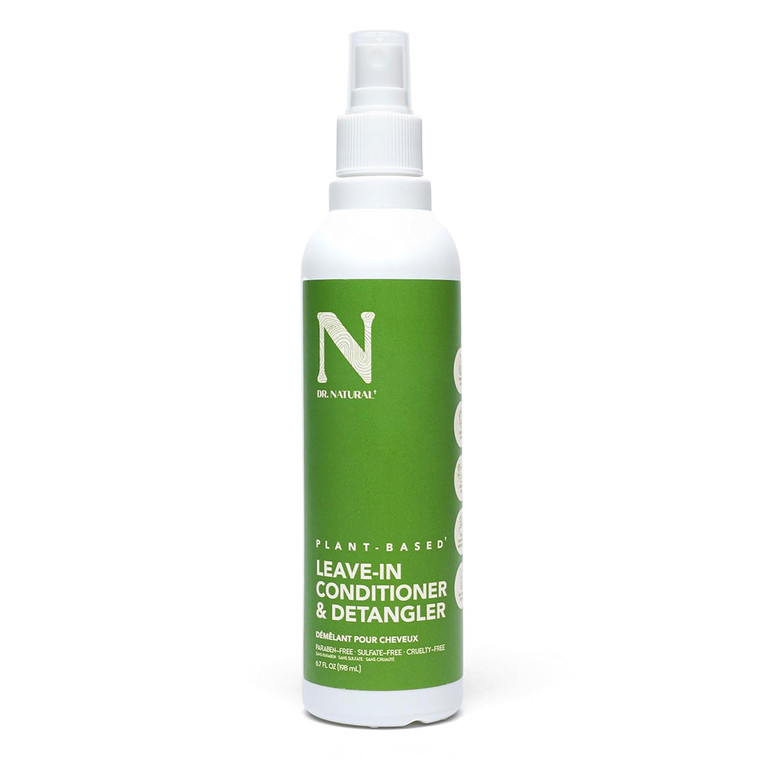 Dr Natural Leave In Conditioner and Hair Detangler Enriched with Nourishing Coconut Oil Shea Butter Leaving Hair Feeling Soft and Smooth 6.7Oz (198ml)
