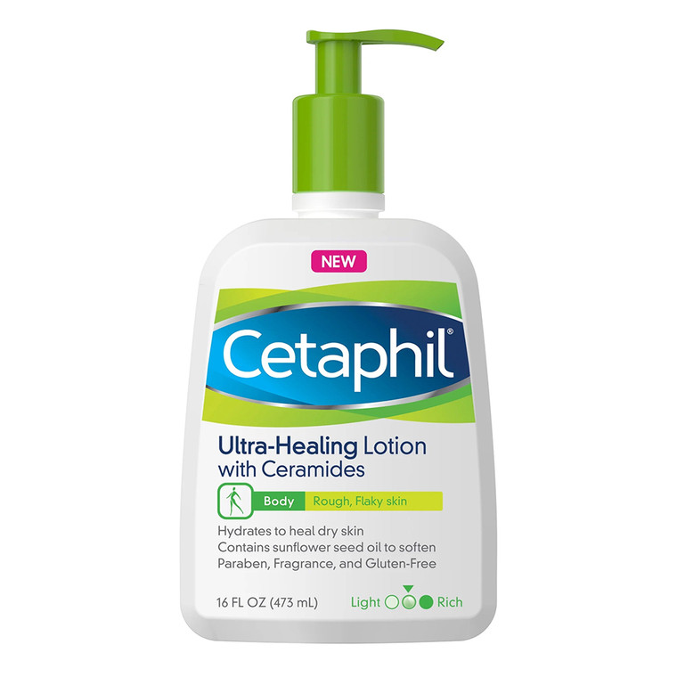 Cetaphil Intensive Healing Lotion with Ceramides, For Dry, Rough, Flaky Skin, 16 Oz