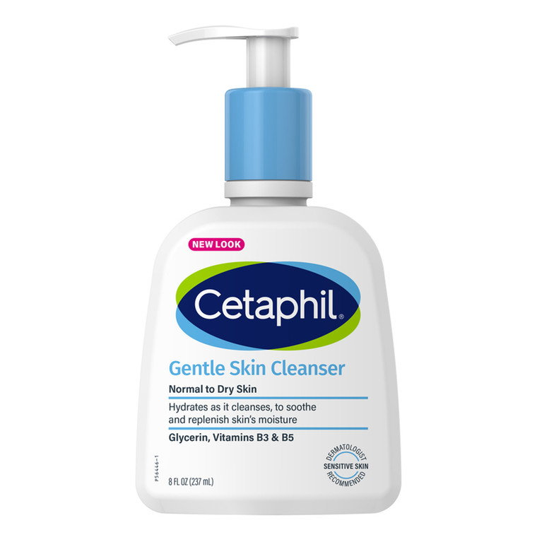 Cetaphil Gentle Skin Cleanser Face and Body Hydrates and Softens Normal to Dry Skin 8Oz (237ml)