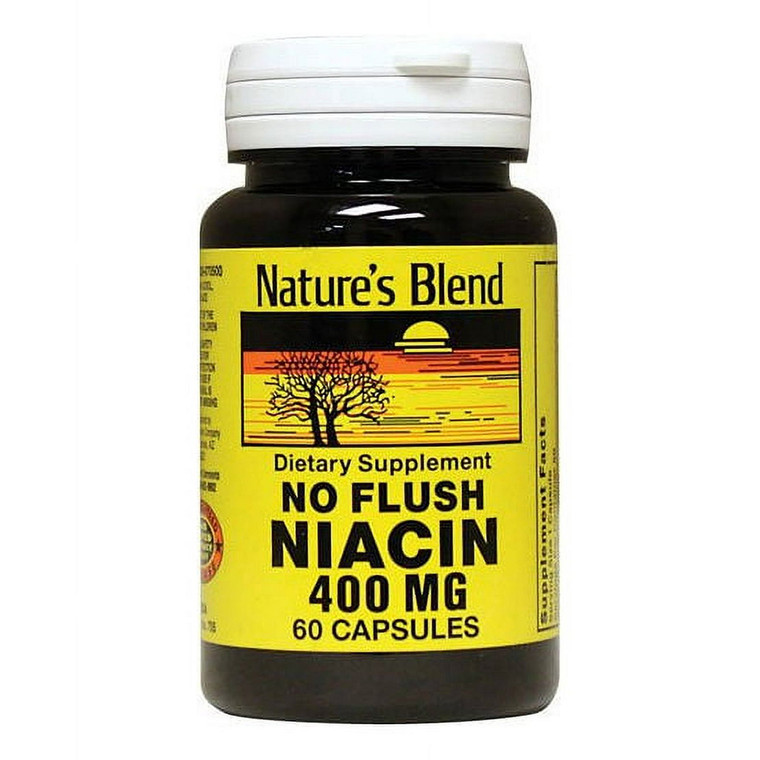Natures Blend Niacin No Flush 400 Mg Capsules, 60 Ea