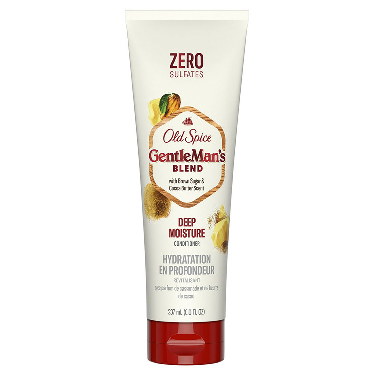 Old Spice Gentlemans Blend Deep Moisture Conditioner with Cocoa Butter for All Hair Types 8Oz (237ml)