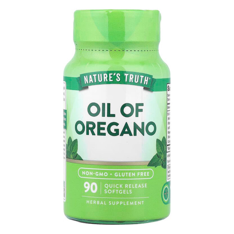 Natures Truth Vitamins Oil Of Oregano Herbal Supplement Softgels Support Immune Health 90Ea