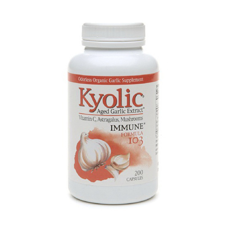 Kyolic Aged Garlic Extract Immune Formula 103, Capsules - 200 Ea