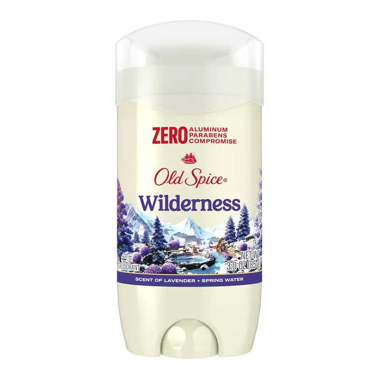 Old Spice Wildnerness with Lavender Deodorant Stick Aluminum Free Sweat and Odor Protection 3Oz (85g)