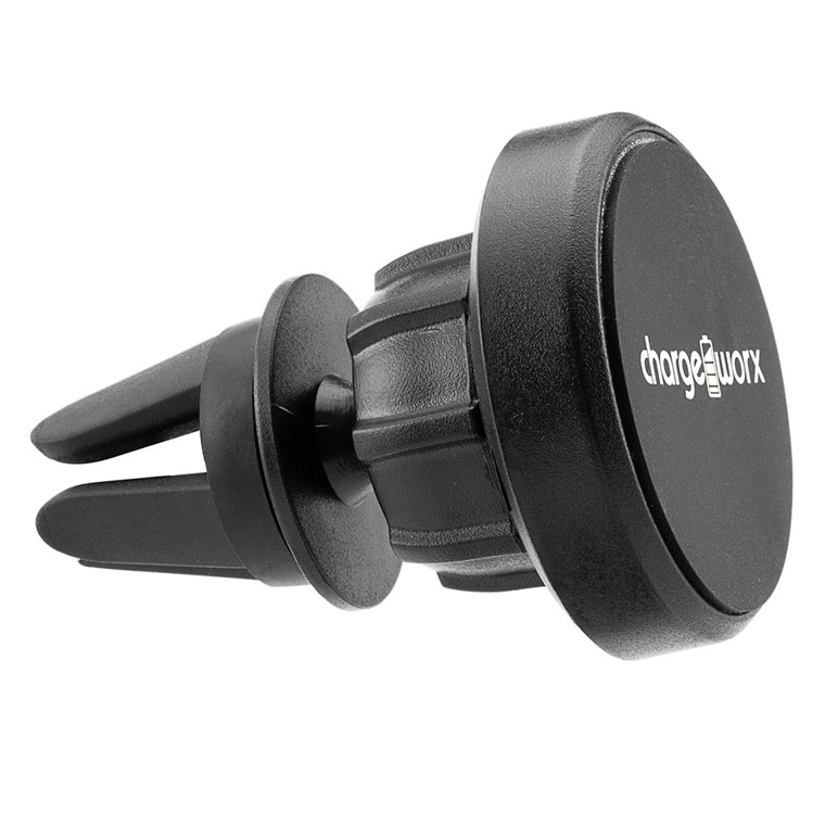 Chargeworx Magnetic Air Vent Mount with Secure Magnet Holder, Black, 1 Ea