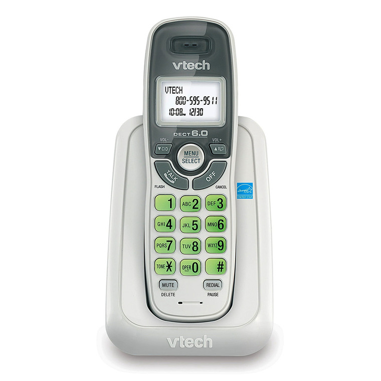 Vtech Handset Cordless Telephone, White, 1 Ea