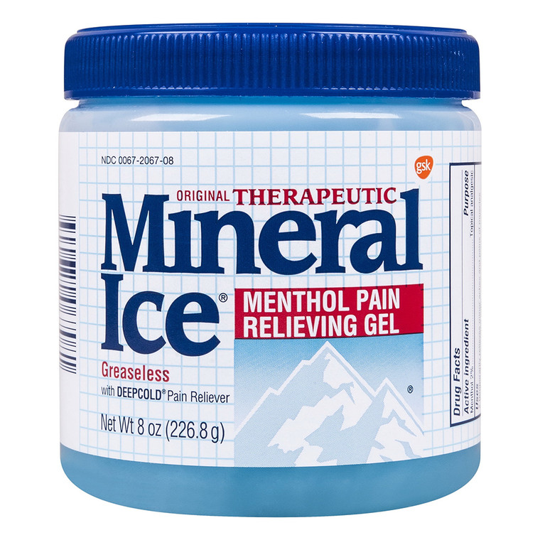 Mineral Ice Menthol Pain Relieving Gel, 8 Oz