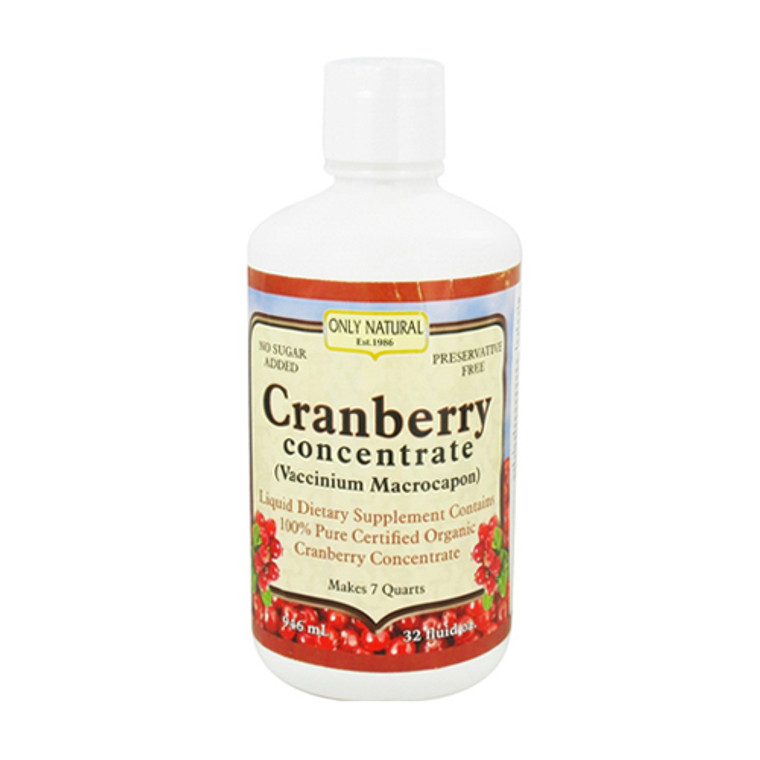 Only Natural Cranberry Concentrate Liquid - 32 Oz