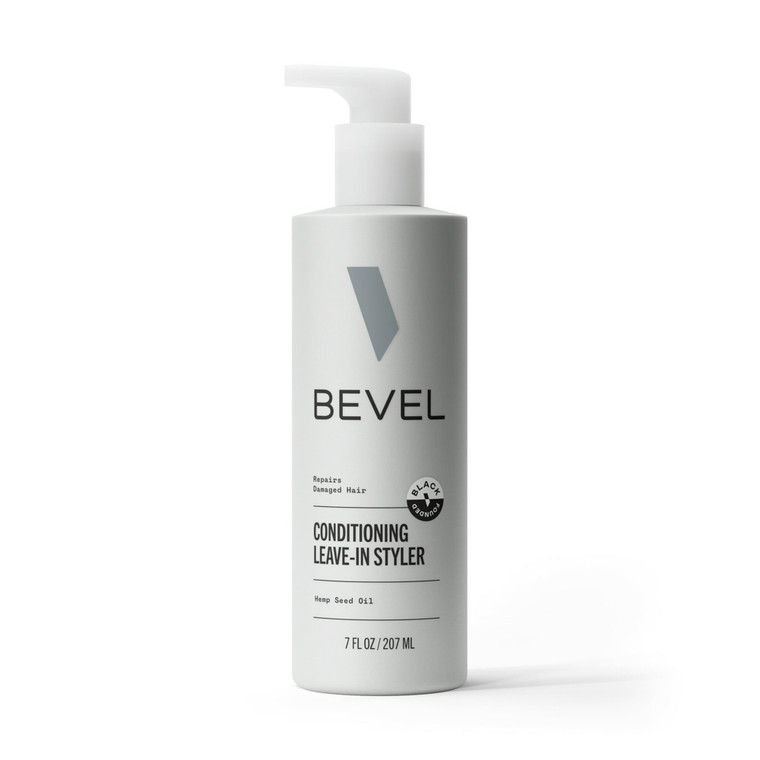 Bevel Mens Leave In Hair Conditioner with Hemp Seed Oil 7Oz (207ml)
