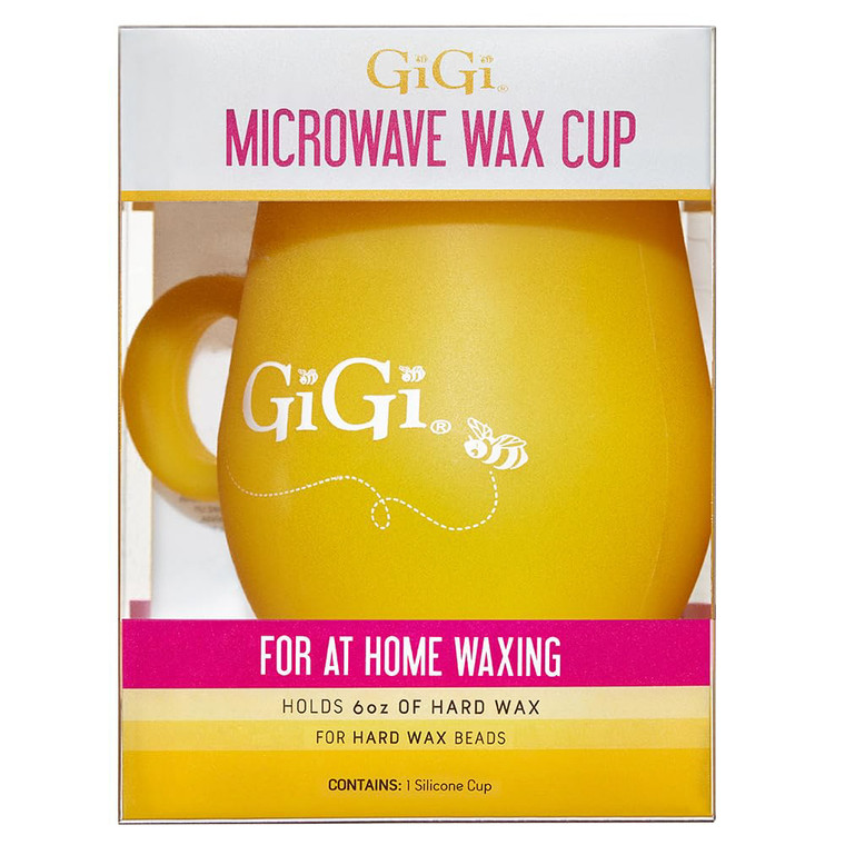 GiGi Microwave Wax Cup for Hard Wax Beads Silicone Cup, 6 Oz