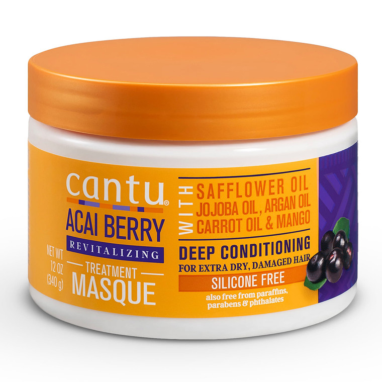 Cantu Acai Berry Revitalizing Deep Conditioning Treatment Hair Masque 12Oz (340g)