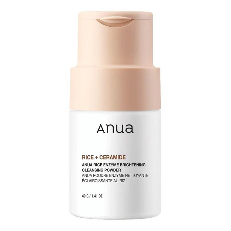 Anua Rice Plus Ceramide Enzyme Brightening Cleansing Face Powder with Rice Extract Water Helps Radiant Skin 1.41Oz (40g)