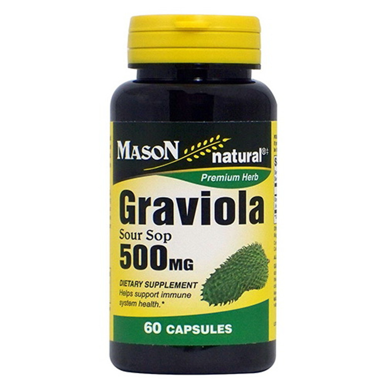 Mason Natural Graviola Sour Sop 500 Mg Capsules - 60 Ea
